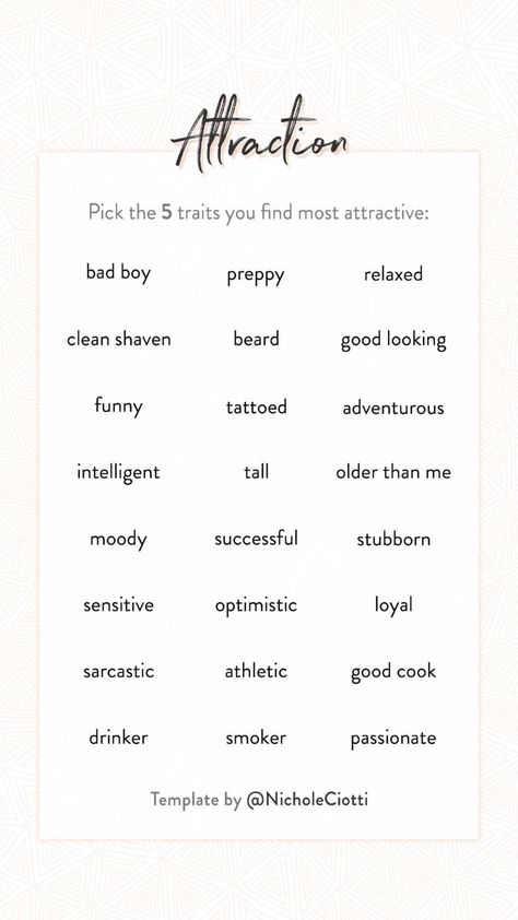 Instagram Humour, Relationship Bingo, My Type Of Guy, Snapchat Question Game, Snapchat Story Questions, Character Questions, Bingo Template, Instagram Story Questions, Instagram Questions