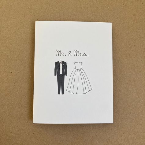 Wedding Card Handmade Ideas, Mr & Mrs Wedding Cards Handmade, Wedding Gift Card Design, Engagement Cards Diy, Bridal Cards Handmade, Wedding Congratulations Card Diy, Wedding Card Homemade, Wedding Diy Cards, Diy Wedding Card Ideas