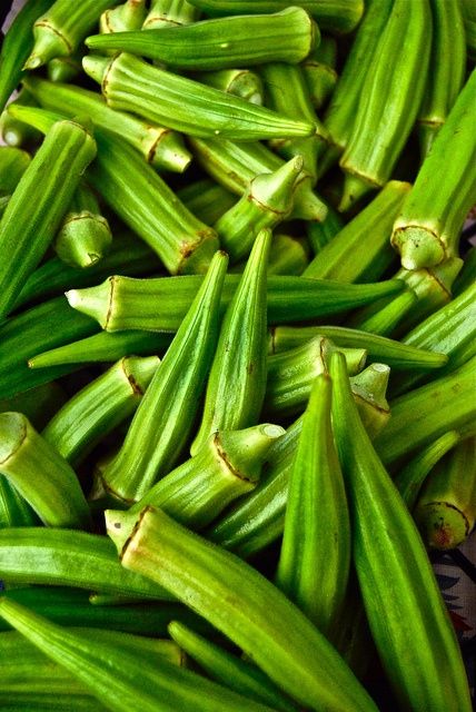 okra / gumbo Steam Okra, Okra Health Benefits, Okra Benefits, Fruits And Vegetables Pictures, Vegetables Photography, Vegetable Pictures, Fruit Photography, Exotic Fruit, Fresh Fruits And Vegetables