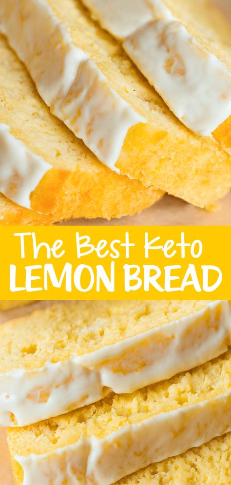 The Best Keto Dessert Lemon Bread Recipe Keto Lemon Bread, Lemon Bread Recipe, Deserturi Raw Vegan, Lemon Bread Recipes, Glutenfri Baking, Keto Quiche, Comidas Keto, Keto Desert Recipes, Keto Lemon