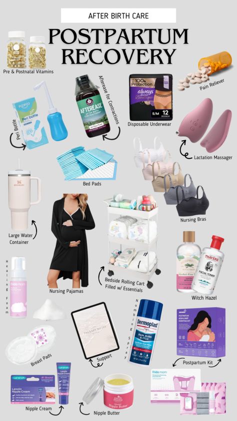 The Essential Postpartum Toolkit: Nurturing Mom's Recovery - Lola Nicole Third Trimester Yoga, Postpartum Essentials For Mom, Postpartum Prep, Pregnancy Hospital Bag, Postpartum Tips, Wigs Hairstyles, Postpartum Care Kit, Postpartum Essentials, Pregnancy Help