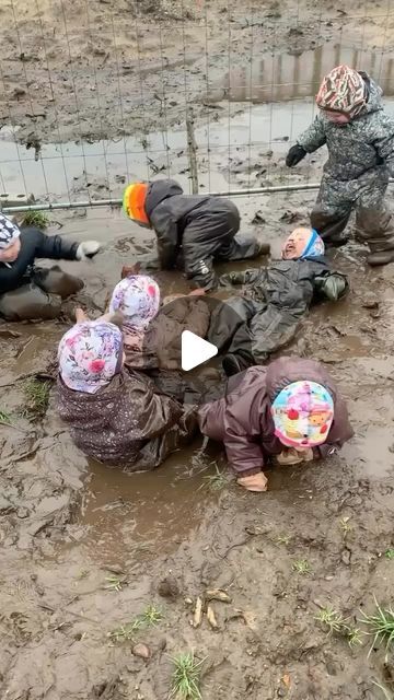 The Danish Way™️ on Instagram: "This is from a Danish kindergarten. Love it!

Playing and jumping in mud is more than just fun – it’s essential for children’s sensory development. When kids get messy in mud, they engage all their senses: touch, sight, smell, and even sound. From the squishy feel between their fingers to the earthy scent that fills the air, mud play offers a rich sensory experience that can’t be replicated indoors. Let them embrace the mess and dive into the joy of muddy play – their senses will thank them for it! Happy Friday 🤎

Video credit @winnianneprivatpasningviborg 
#freeplay #outdoorfun #childhoodjoy #messyplay #happychildhood #thedanishwayofparenting #thedanishway #ibensandahl #writer #mom" Mud Play, Unstructured Play, Kids Cleaning, Sensory Development, Earthy Scent, Messy Play, Learning Through Play, Happy Kids, Outdoor Fun