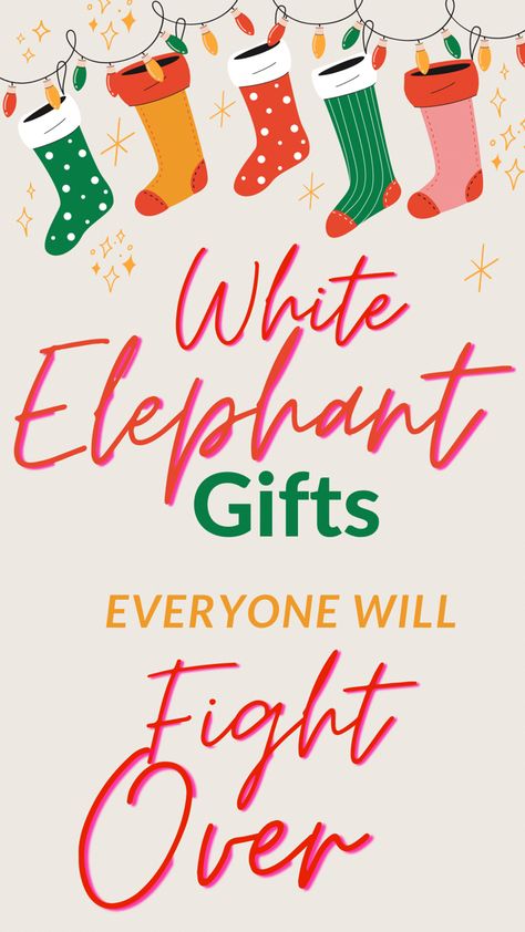 Christmas Work Gift Exchange Ideas, Christmas Party Gifts For Adults, Funny Christmas Exchange Gifts, Gift Ideas For Christmas Party, Christmas Party White Elephant, Gift Ideas For Secret Santa At Work, Diy Dirty Santa Gifts, $20 Christmas Gifts, Secrets Santa Gift Ideas