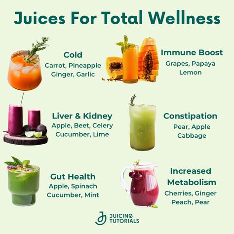 Juices Good For Gut Health, Vitamin C Juice Immune System, Different Juices Health, Juice Recipes With Benefits, Juices For Immunity Boost, Immunity Boost Juice Recipe, Healthy Juices For Energy, Juice To Help With Gut Health, Gut Cleansing Juice Recipes