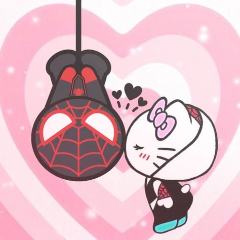 Hello Kitty And Spiderman, Tapeta Hello Kitty, Tapeta Z Hello Kitty, Hello Kitty Wallpaper Hd, Images Hello Kitty, Foto Disney, Walpaper Hello Kitty, Spiderman Art Sketch, Hello Kitty Images