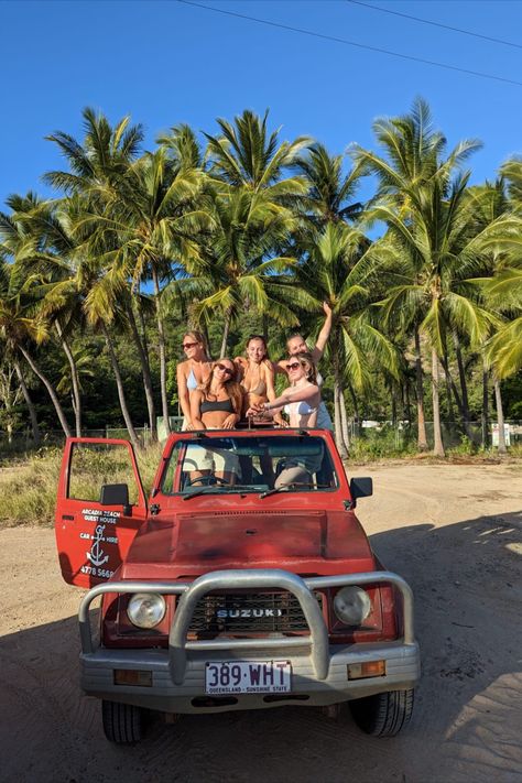 Girls in 4WD on Maggie Island, Australia <3 Travel Around Australia, Travelling Australia Aesthetic, East Coast Australia Aesthetic, Travel Aesthetic Australia, Gap Year Australia, Life In Australia Aesthetic, Australia Gap Year, Magnetic Island Australia, Living In Australia Aesthetic