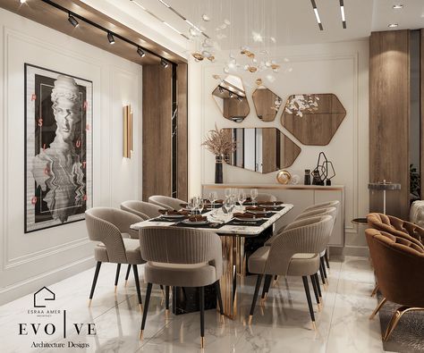 Luxury Dining Room Decor, Dining Room Design Luxury, Dining Area Design, Luxurious Dining Room, Luxxu Modern Design Living, Luxury Dining Tables, Dining Room Design Modern, Oval Dining Table, Luxury Dining Room