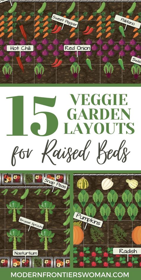 Vegetable Garden Layouts, Veggie Garden Layout, Raised Garden Beds Diy Vegetables, Garden Bed Layout, Garden Layouts, Raised Vegetable Gardens, Vegetable Garden Raised Beds, Garden Layout Vegetable, Vegetable Garden Planning