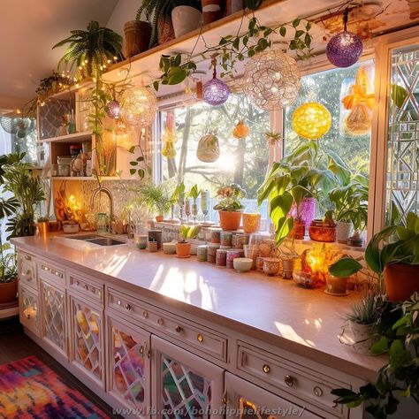 Hippie House, التصميم الخارجي للمنزل, Dream House Rooms, Boho Kitchen, Home Decor Ideas Living Room, Dream Room Inspiration, Dream House Interior, Home Decorating Ideas, Ideas Living Room