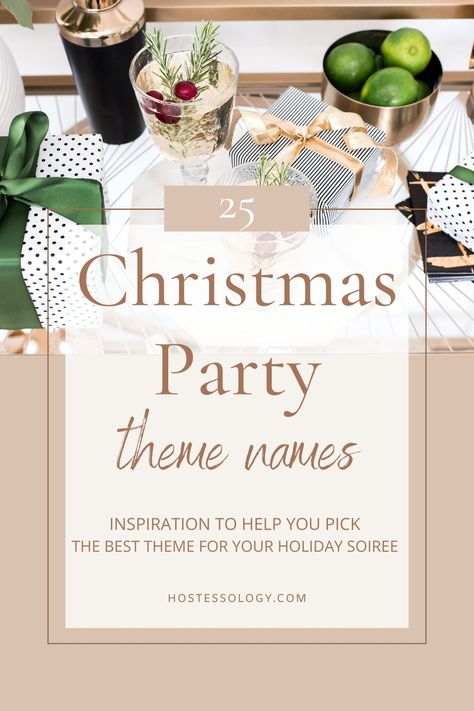 Holly Themed Christmas Party, Christmas Theme Party Ideas Decoration, Christmas Cheer Party Ideas, Bbq Christmas Party, Christmas Themed 30th Birthday, Holiday Theme Parties, Work Christmas Party Invite, Classy Christmas Party Themes, Christmas Color Party Ideas