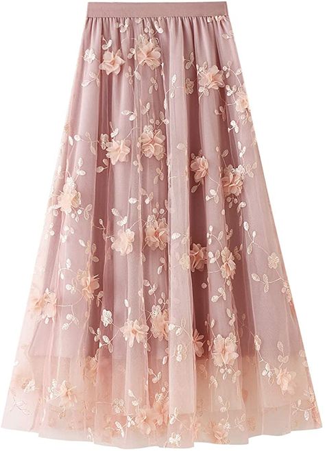 Semi Formal Skirts, Long Skirt Pattern, Womens Tulle Skirt, Gauze Skirts, High Waist Long Skirt, Tulle Long Skirt, Maxi Lace Skirt, Maxi Rok, Lace Midi Skirt