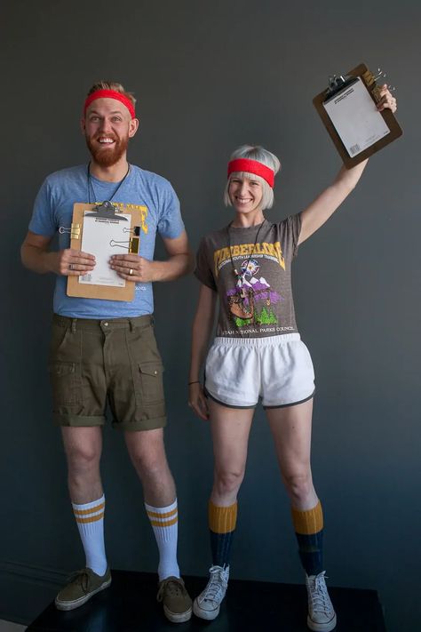 Camp Counselor Costume, Camp Counselor Outfit, Last Minute Couples Costumes, Nerd Costumes, Hipster Costume, Couples Costume Ideas, Costume Ideas For Halloween, Easy Couples Costumes, Nerd Costume