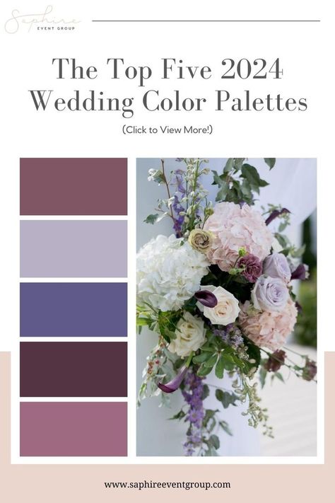 Lilac Wedding Colors, May Wedding Colors, Lilac Wedding Themes, August Wedding Colors, Wedding Color Schemes Summer, Wedding Theme Color Schemes, Wedding Color Schemes Spring, Spring Wedding Color Palette, Wedding Color Palette Summer