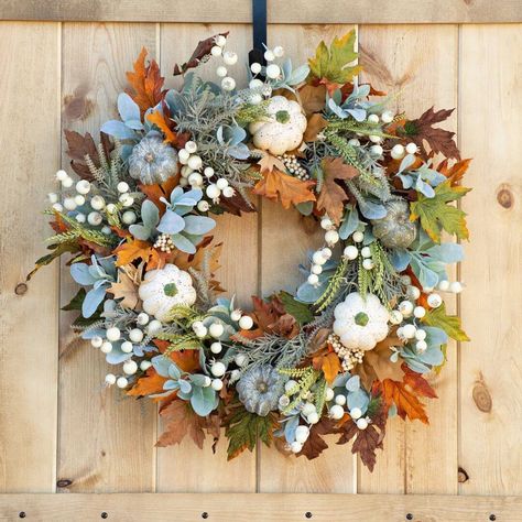 Maple Leaf Wreath, Harvest Wreath, Door Wreaths Fall, Wreath Wall, Year Round Wreath, Thanksgiving Wreaths, Pumpkin Wreath, Leaf Wreath, Autumn Wreaths