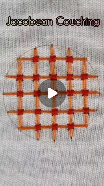 swadha on Instagram: "Jacobean Couching #embroiderytutorial #embroidery #easyembroidery #handembroidery #handcraft" Crewel Embroidery, Couching Embroidery, Jacobean Embroidery, Basic Hand Embroidery Stitches, Sewing Embroidery Designs, Hand Embroidery Stitches, Free Embroidery, Thread Work, Embroidery Tutorials