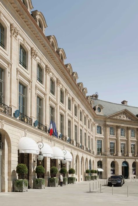 Bathe in a glimpse of history with these 10 images of the Ritz Carlton Paris... Ritz Hotel Paris, Parisian Hotel, The Ritz Paris, Ritz Hotel, Ritz Paris, Hotel Exterior, My French Country Home, Chateau Versailles, Neoclassical Architecture