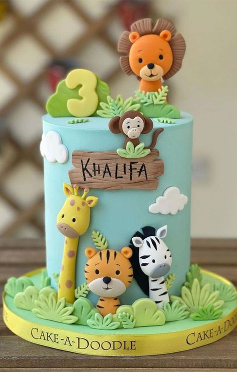 43 Cute Cake Decorating For Your Next Celebration : Zoo Birthday Cake for 3rd Birthday in 2022 | Safari birthday cakes, Zoo theme birthday cake, Boys first birthday cake Zoo Theme Birthday Cake, Zoo Birthday Cake, 2nd Birthday Cake Boy, Cake Designs Ideas, Lion Birthday Cake, Jungle Birthday Cakes, Doodle Cake, Zoo Cake, Safari Birthday Cakes