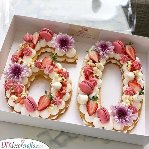 60th Birthday Cake For Mom, Flower Macarons, 60th Birthday Ideas For Mom, 21 Cake, Numbers Cake, Macarons Cake, Number Birthday Cakes, 60th Birthday Party Decorations, Birthday Cake For Mom