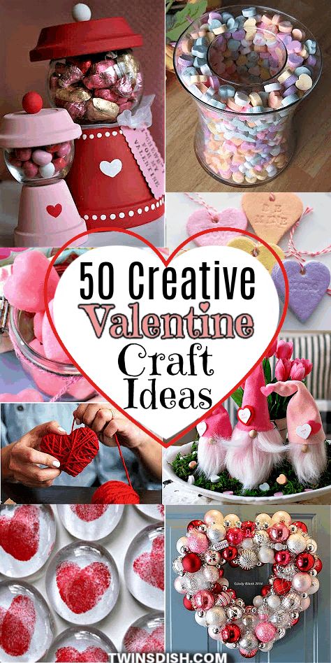 Some of the best DIY Valentine craft ideas. From heart garlands, beautiful wreaths, cute ornaments, gifts, recipes, and cards here are some of the best decorations, crafts, and gifts that even kids can make for Valentines Day! Craft Ideas Valentines Day, Valentines Home Made Gifts, Things To Make And Sell For Valentines Day, Valentines Craft Gift Ideas, Valentine’s Day Craft Ideas For Kids, Valentine Crafts For Senior Citizens, Valentine Party Food For Kids, Diy Valentine Ornaments Ideas, Diy Hearts Crafts