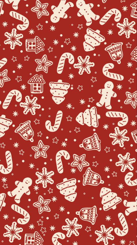 Festive Christmas Wallpaper, Gingerbread Phone Background, Christmas Wallpaper Traditional, Christmas Cookie Background, Christmas Esthetics Background, Christmas Wallpaper For Tablet, Gingerbread Phone Wallpaper, Christmas Graphic Wallpaper, Aesthetic Christmas Wallpaper Iphone Vintage