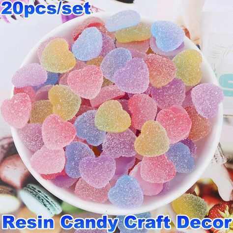 Wish - Shopping Made Fun Fake Candy, Candy Fruit, Scrapbook Embellishments Diy, Pastel Cupcakes, Resin Cabochon, Soft Candy, Jewelry Hair Accessories, Yellow Coffee, Food Diy