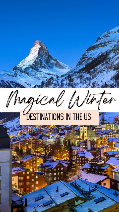 If you're looking for a winter vacation, look no further. These are some of the best destinations in the United States to enjoy a winter getaway. From skiing and snowboarding to tubing and ice skating, there's something for everyone here. So pack your bags and head to one of these amazing destinations this winter! Best Winter Getaways In Us, Missouri Winter Getaways, Romantic Winter Weekend Getaways, Washington State In December, Winter Cabin Vacation, Winter Birthday Trip Ideas, Winter Travel Destinations United States, New Mexico Winter Vacation, 40th Birthday Ski Trip