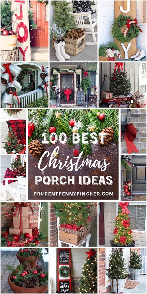 100 Best Christmas Porch Decorations #Christmas #ChristmasDecorations #ChristmasDecor #DIY #ChristmasPorches #PorchDecor #holidays Christmas Porch Ideas, Diy Christmas Signs, Christmas Porch Decorations, Christmas Porch Decor Ideas, Diy Gifts For Christmas, Diy Christmas Door Decorations, Diy Christmas Door, Christmas Signs Diy, Outside Christmas Decorations