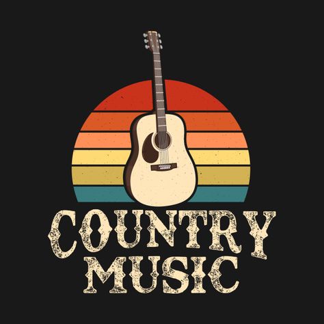 Check out this awesome 'Country+Music+Retro+Vintage+Guitar' design on @TeePublic! Music, Country Music, Guitar, Music Logo, Digital Music, Dj, United States, Ships