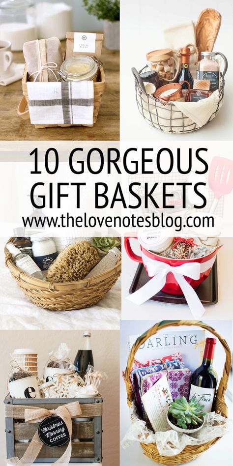 Hi, everyone! I gathered up some of my favorite gift basket ideas & listed them here for you! If you care to see where they came from & what's in each basket, you can click the source link & it will take you to the original post. I hope you... Holiday Mason Jar, Christmas Gift Basket Ideas, Diy Gift Baskets, Christmas Gift For Mom, Christmas Gift Basket, Gift Basket Ideas, Mason Jar Gifts, Cadeau Diy, Christmas Gift Baskets