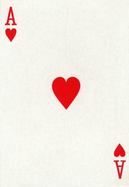 Ace Of Hearts Card, Hearts Card Game, Hearts Playing Cards, Ace Card, Ace Of Hearts, Rich Color Palette, Poker Cards, Heart Cards, Pack Of Cards