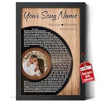 Gifts From Girlfriend, Wedding Song Art, 3rd Year Anniversary Gifts, Perfect Song, Couple Gifts For Her, Couples Gifts, Gifts For Couples, Wedding Wall, Mothers Day Gifts From Daughter