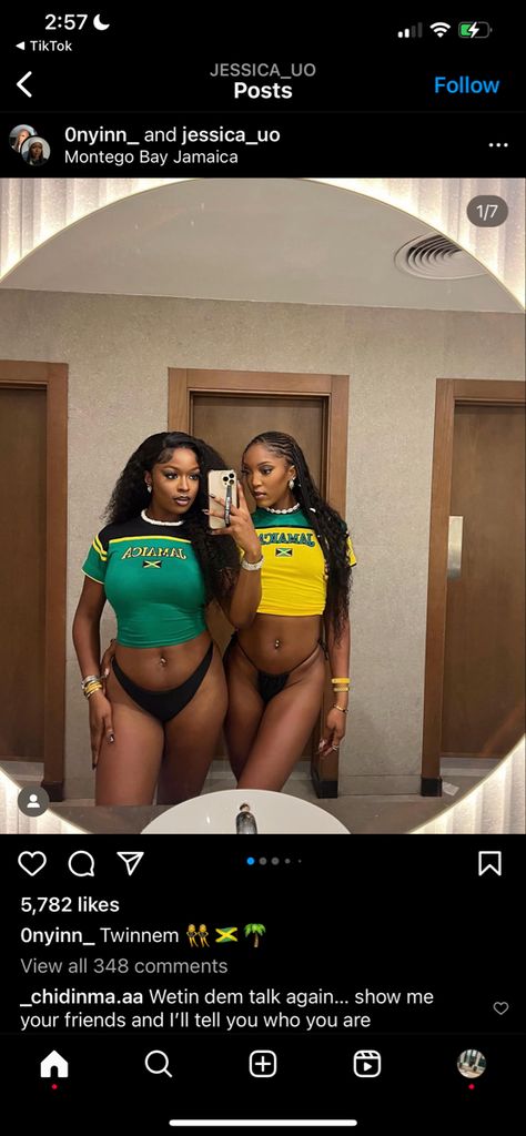 Jamaica Shorts Outfit, Jamaican Trip Outfits, Swimsuit Outfit Ideas Black Women, Jamaica Bathing Suit, Jamican Outfit Party, Trip To Jamaica Outfits, Jamaica Vacation Black Women, Jamaica Trip Black Women, Jamaican Vacation Outfits