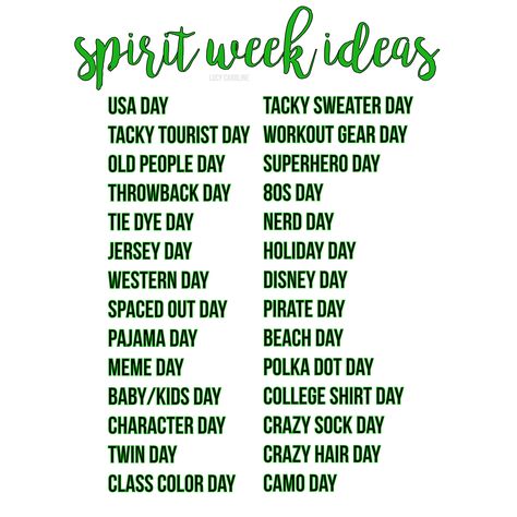 spirit week ideas!!! School Spirit Ideas Pep Rally, Spirit Week Ideas, Spirit Weeks, Spirit Week Themes, Stuco Ideas, Spirit Day Ideas, Pep Club, Catholic Schools Week, School Spirit Week