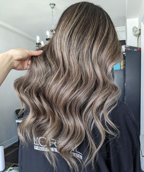 Ash Brown Hair, Balayage, Milk Tea Color With Balayage Highlights, Milk Tea Balayage Hair, Milk Tea Highlights, Milktea Hair, Milk Tea Balayage, Milk Tea Hair, Highlight Ideas