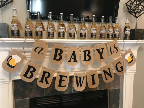 Beers And Diapers Party, Diaper Bash Ideas, Diaper Party Ideas Couples, Men’s Baby Shower Ideas, Male Baby Shower Ideas, Dadchelor Party Ideas, Fall Diaper Party, Halloween Diaper Party, Huggies And Chuggies Party Decor