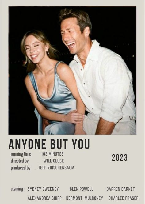 Anyone But You Polaroid Movie Poster / Alternative Poster Polaroid Movie Poster, Romcom Movies, Movie Hacks, Netflix Movies To Watch, Girly Movies, Iconic Movie Posters, Movie To Watch List, Most Paused Movie Scenes, Film Posters Minimalist