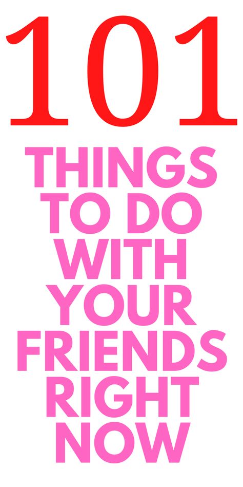 101 THINGS TO DO WITH YOUR BEST FRIENDS - Looking to do some fun things with your friends? Here are 101 things for you to do. Things To Do Inside, Indoor Things To Do, Best Friend Dates, Best Friend Challenges, Best Friend Activities, 100 Things To Do, What To Do When Bored, Friend Challenges, Friend Crafts