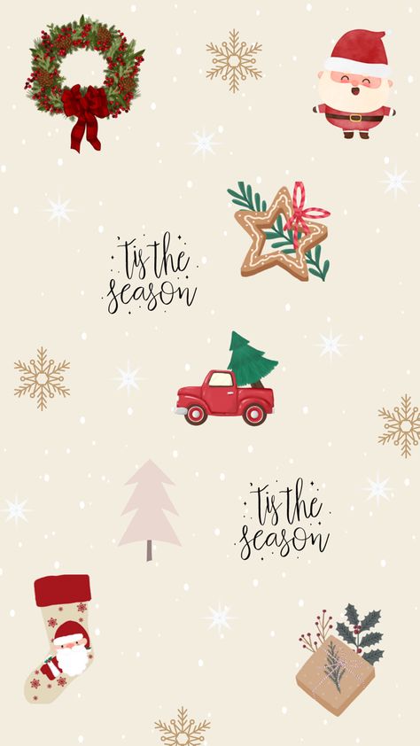 Christmas Whatsapp Wallpaper, Winter And Christmas Wallpapers, Wallpaper Natal Aesthetic, Cute Christmas Backgrounds Aesthetic, Preppy Christmas Background, Christmas Wallpapers Ipad, Xmas Background Wallpapers, Christmas Wallpaper Ipad Backgrounds, Christmas Aesthetic Illustration