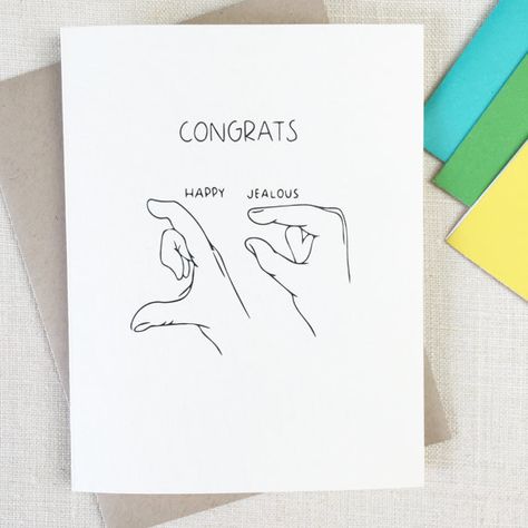 Funny Birthday Cards Diy, Wedding Card Funny, Wedding Quotes To A Friend, Funny Congratulations Cards, Funny Congratulations, Farewell Card, Funny Engagement, Engagement Humor, Funny Wedding Cards