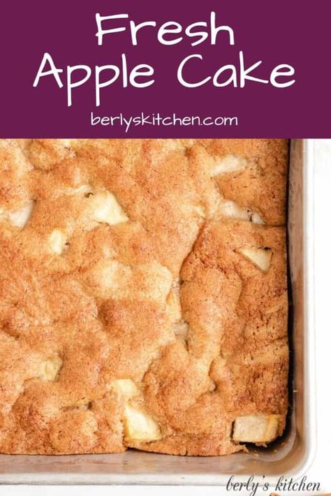 Fresh Apple Recipes, Apple Cake Recipe Easy, Apple Cinnamon Recipes, Moist Apple Cake, Easy Apple Cake, Fresh Apple Cake, Apple Recipes Easy, Homemade Frosting, Apple Dessert Recipes