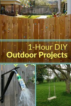 When it comes to DIY outdoor projects, you can accomplish a lot more than you think in an hour. These incredibly easy backyard projects can be done in 60 minutes or less. You'll love your yard after doing one of these simple, 1-hour DIY backyard projects. Easy Backyard Diy, Cheap Backyard, Easy Backyard, Backyard Paradise, Yard Project, Outdoor Diy Projects, Backyard Diy Projects, Diy Yard, Backyard Makeover