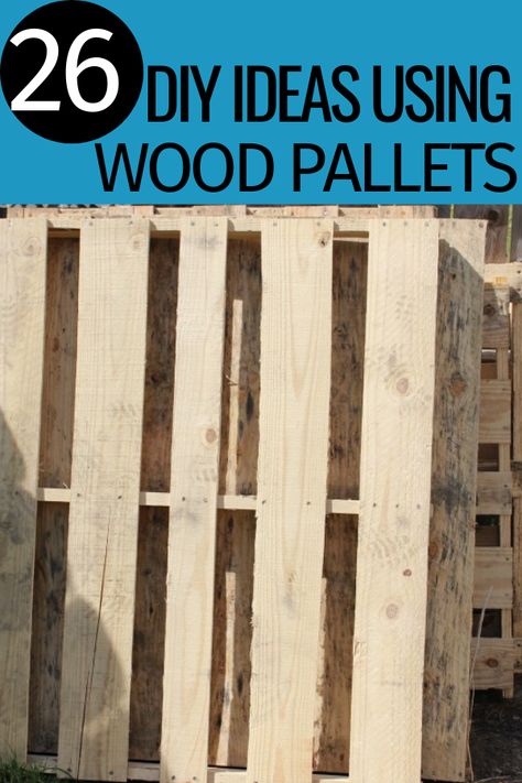 Need ideas on ways to use wood pallets? There are so many creative ways to take a few pallets and turn them into something pretty amazing. Diy Projects Using Pallets, Pallet Ideas For Outside, Scrap Wood Art, Wooden Pallet Beds, Outdoor Pallet Projects, Diy Wood Pallet Projects, Creative Diy Projects, Pallet Projects Easy, Pallet Ideas Easy