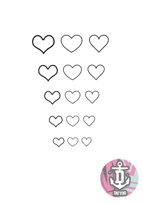 Heart simple tattoo sheet Heart Simple Tattoo, Heart Stencil Tattoo, Herz Tattoo Klein, Heart Simple, Tattoo Sheet, Herz Tattoo, Heart Stencil, Simple Tattoo, Minimalist Tattoos