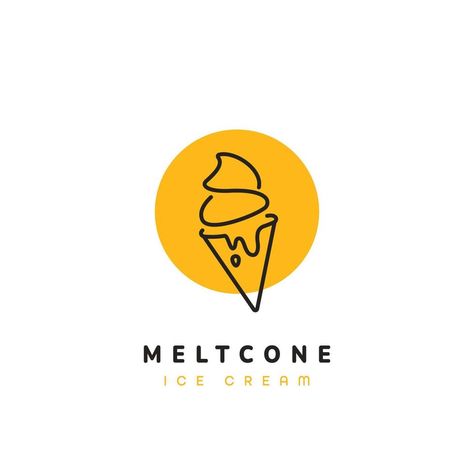 Ice Cream Shop Names, Ice Cream Shop Logo, Logo Ice Cream, Cafe Branding Design, Organic Ice Cream, Cone Ice Cream, Ice Cream Logo, Ice Cream Place, Ice Cream Business