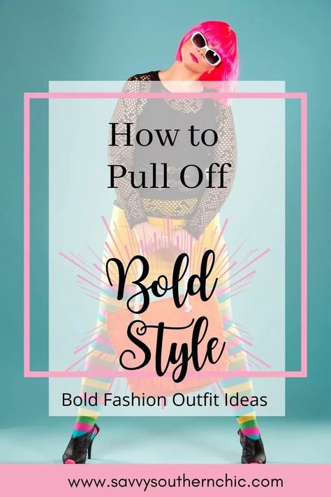 You have to think creatively to wear bold styles. Bold fashion screams its uniqueness. Bold wardrobes make you more expressive and spirited.If daring, bold, chic, adventurous, non-conformist or unique define your style message, you may have a bold or editorial style. Check out these bold outfit ideas. Bold And Chic Style, Chic Creative Outfits, Creative Styling Fashion, Bold Classy Outfits, Eclectic Fashion Style Vintage, Funky Over 50 Style, Funky 40 Year Old Fashion, Funky Outfits For Women Over 40, Quirky Style Women