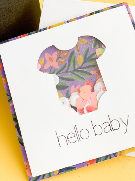 Card For New Parents, Baby Shower Cricut Card, New Baby Handmade Cards, Cricut Baby Shower Cards, Cricut Baby Cards, Baby Shower Cards Handmade Simple, Cricut Baby Card, Baby Shower Card Diy, Diy Baby Shower Card