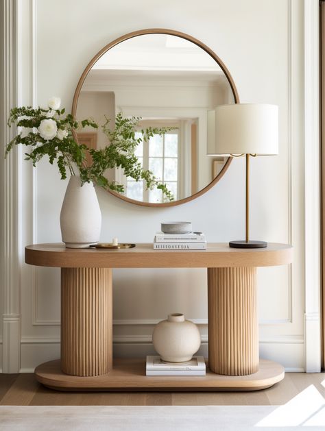 Dressing table between two wardrobes