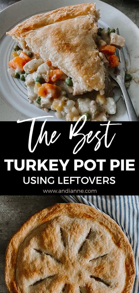 Simple Turkey Pot Pie Recipe, Easy Turkey Pot Pie Recipe, Easy Turkey Pot Pie, Turkey Pot Pie Easy, Turkey Casserole Recipes Leftover, Easy Leftover Turkey Recipes, Pot Pie Recipe Easy, Turkey Pot Pie Recipe, Turkey Casserole Recipe