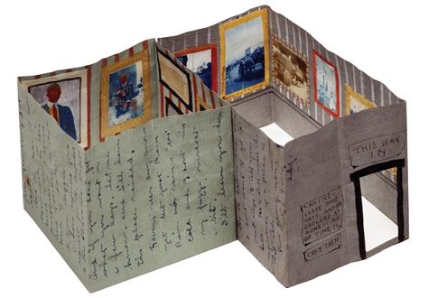 Three-Dimensional Correspondence Mail Art, 3d House, Book Arts, Up Book, Lukisan Cat Air, Artist Books, American Art, Three Dimensional, Art Inspo