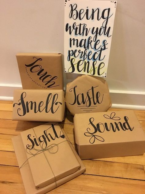 5 Senses Gift For Boyfriend, Joululahjat Diy, 5 Senses Gift, Selamat Hari Valentine, Hadiah Valentine, 5 Sense Gift, Diy Cadeau Noel, Romantic Christmas Gifts, Presente Diy